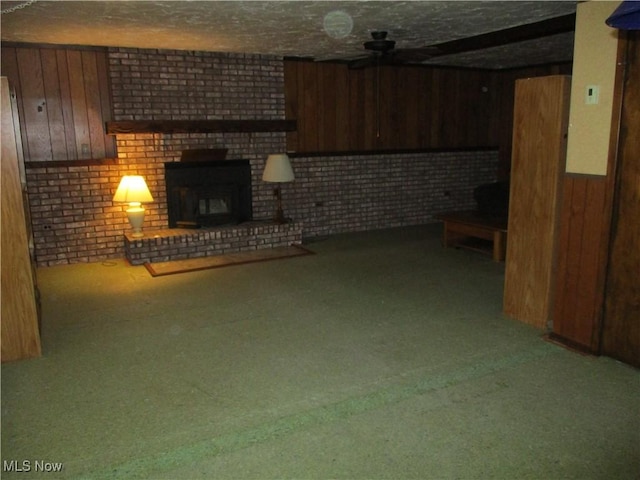 4520 E Wallings Rd, Broadview Heights, OH 44147 - finished basement featuring wooden walls and carpet