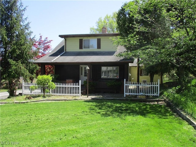 4520 E Wallings Rd, Broadview Heights, OH 44147 - view of front of home with a chimney and a porch