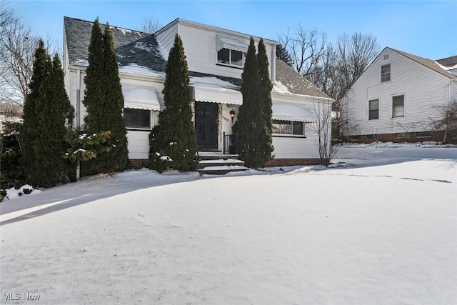 view of front of home