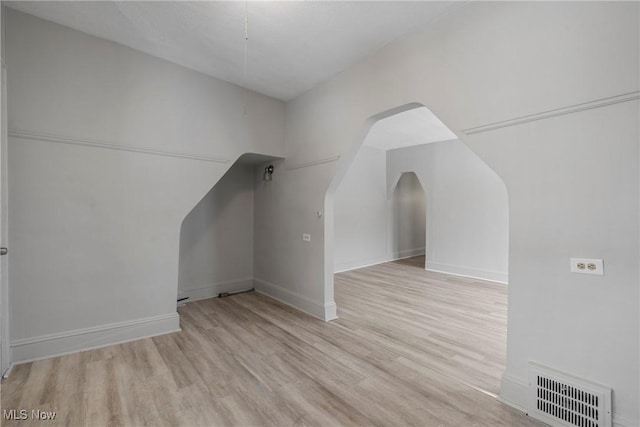 bonus room featuring light hardwood / wood-style flooring