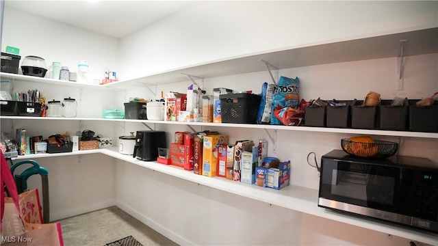 view of pantry