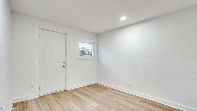 foyer featuring light hardwood / wood-style flooring