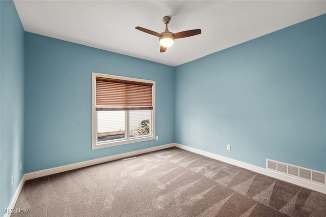 6470 Aberdeen Ln, Medina, OH 44256 - carpeted spare room with baseboards and ceiling fan