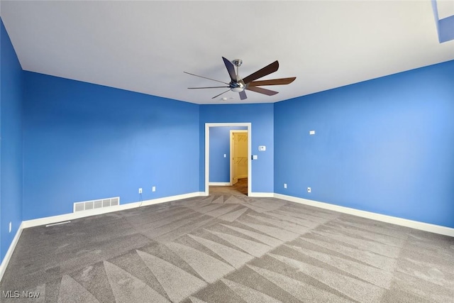 6470 Aberdeen Ln, Medina, OH 44256 - carpeted spare room featuring ceiling fan and baseboards