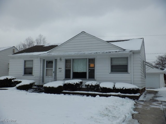 view of bungalow-style house