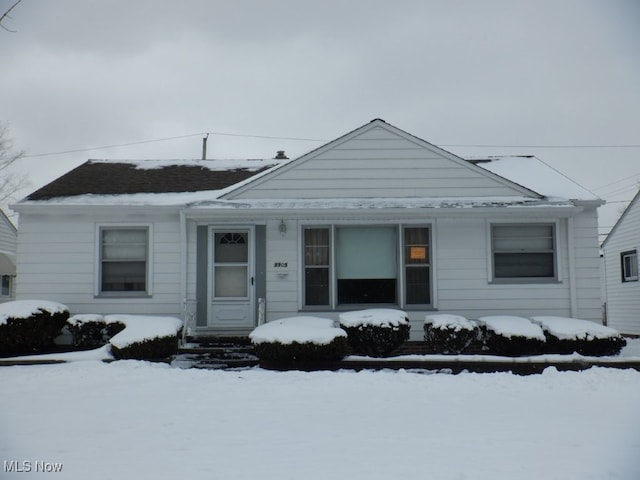 view of bungalow-style house