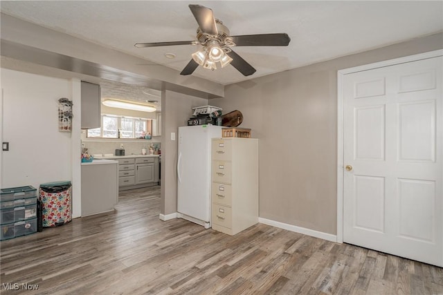 interior space featuring light hardwood / wood-style floors