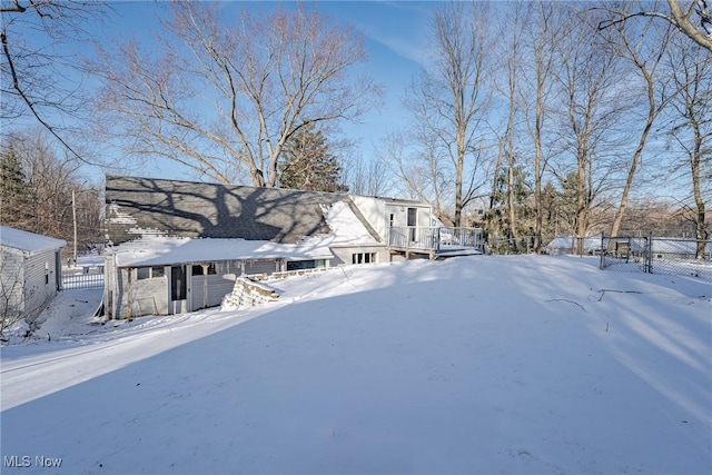 view of front of home