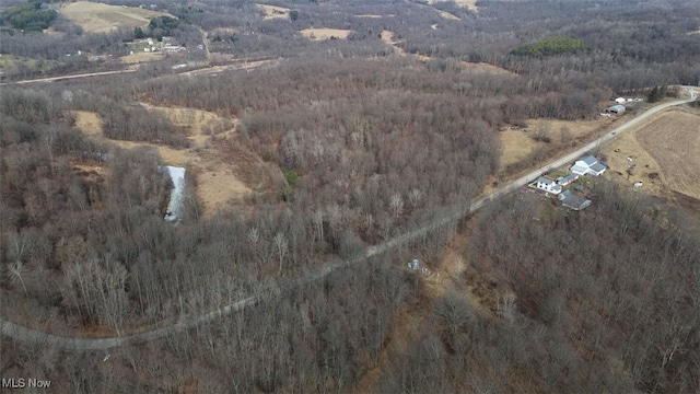 drone / aerial view featuring a rural view