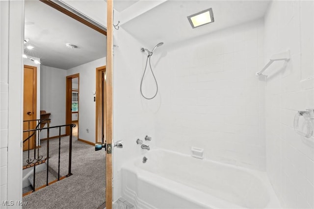 19951 Fairmount Blvd, Shaker Heights, OH 44118 - bathroom with shower / bath combination and baseboards