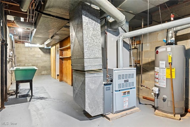 19951 Fairmount Blvd, Shaker Heights, OH 44118 - utility room featuring gas water heater and heating unit