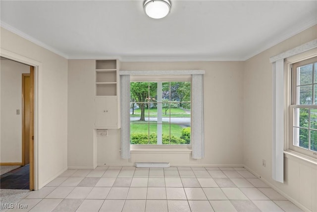 19951 Fairmount Blvd, Shaker Heights, OH 44118 - spare room with plenty of natural light, ornamental molding, and baseboards