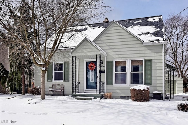 view of bungalow-style house