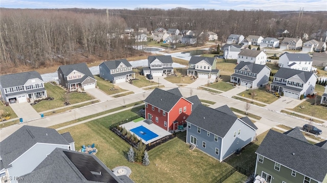 bird's eye view featuring a residential view