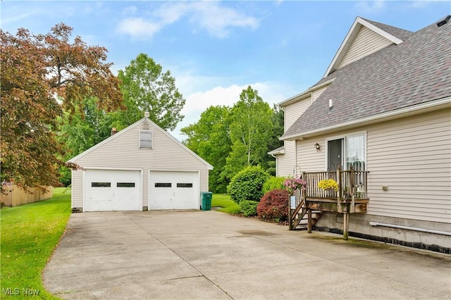 1925 N Lipkey Rd, North Jackson, OH 44451 - view of detached garage
