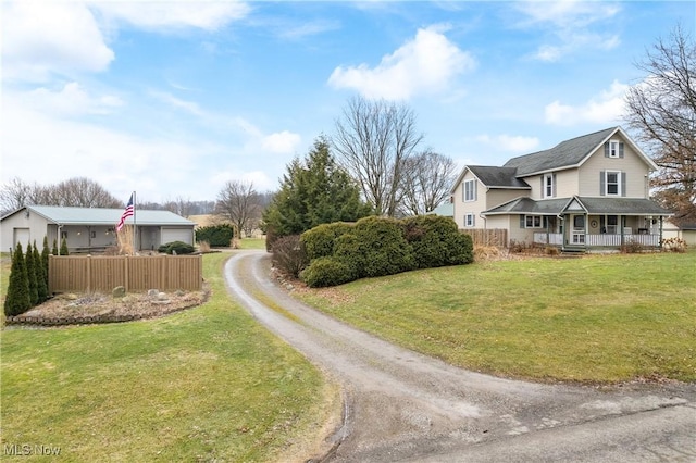 view of street with driveway