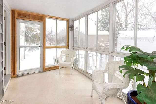 view of sunroom / solarium