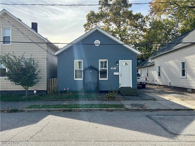 view of front of home with entry steps