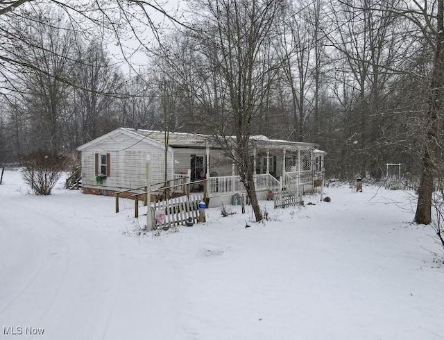 view of front of home