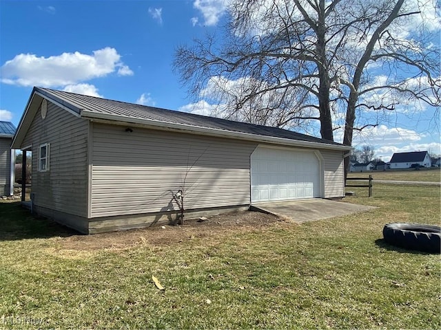 exterior space featuring fence