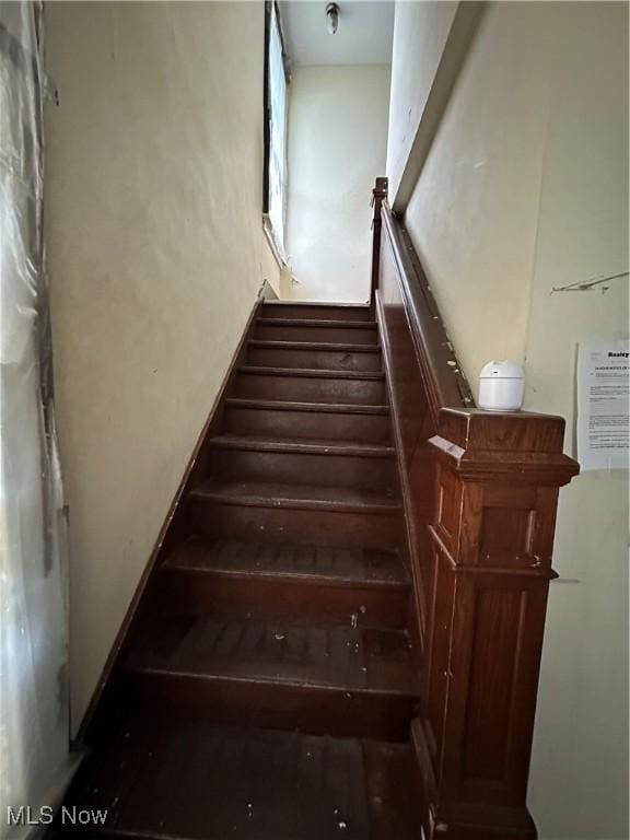 view of stairway