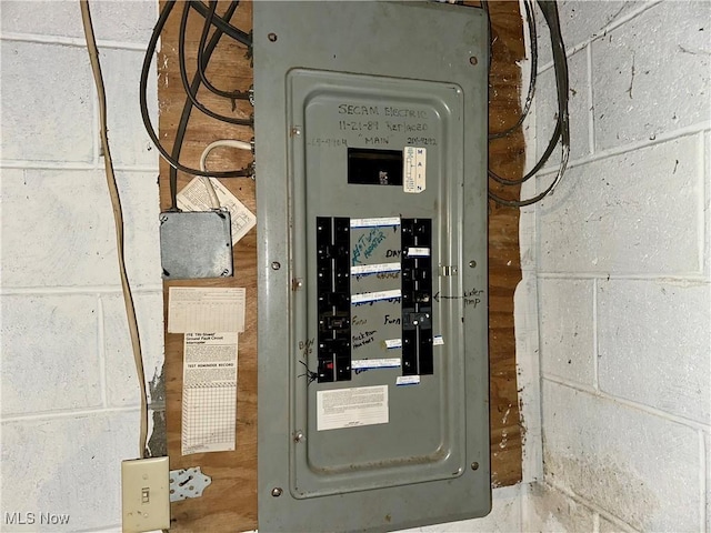 utilities with electric panel