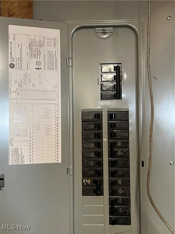 utility room with electric panel