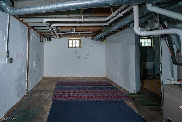 view of basement