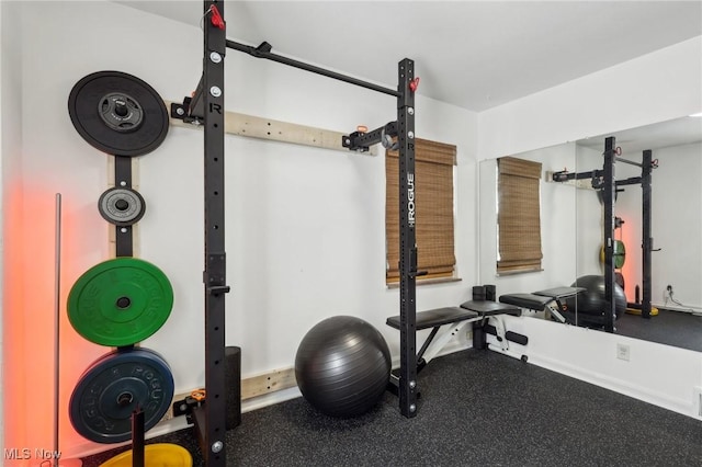 view of workout room