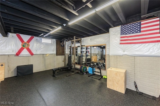 view of workout room