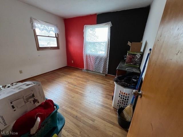 interior space with light wood-type flooring