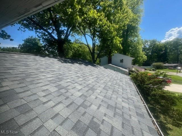 3335 N Maple Ln, Ashtabula, OH 44004 - exterior view of roof with shingles