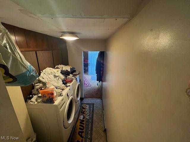 3335 N Maple Ln, Ashtabula, OH 44004 - washroom featuring independent washer and dryer