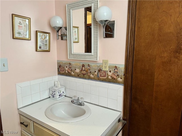 bathroom featuring vanity