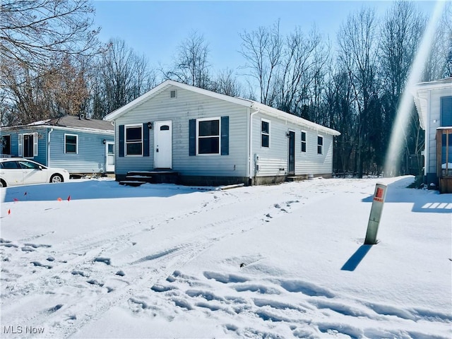 view of front of home featuring entry steps