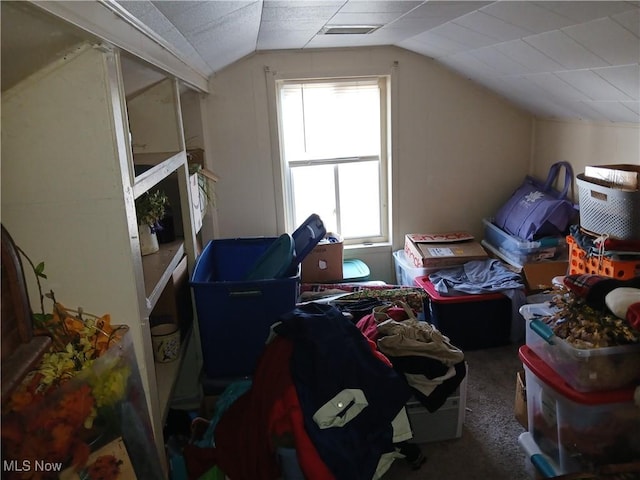 147 SW Saint Clair Ave, New Philadelphia, OH 44663 - bonus room with carpet flooring, lofted ceiling, and visible vents