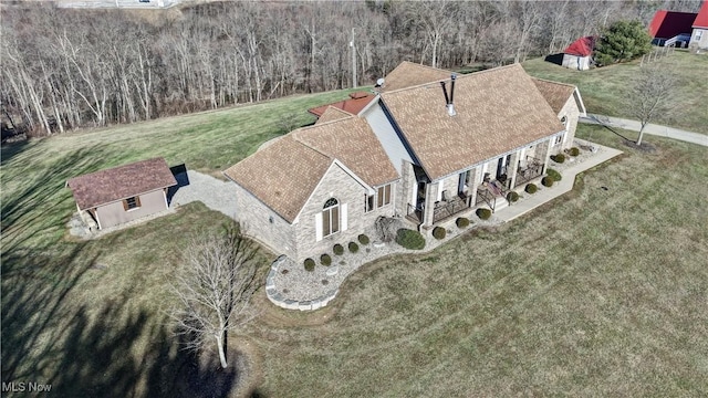 birds eye view of property