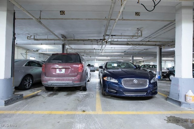 view of parking deck