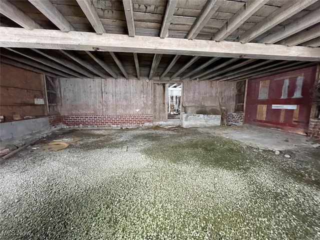 view of basement