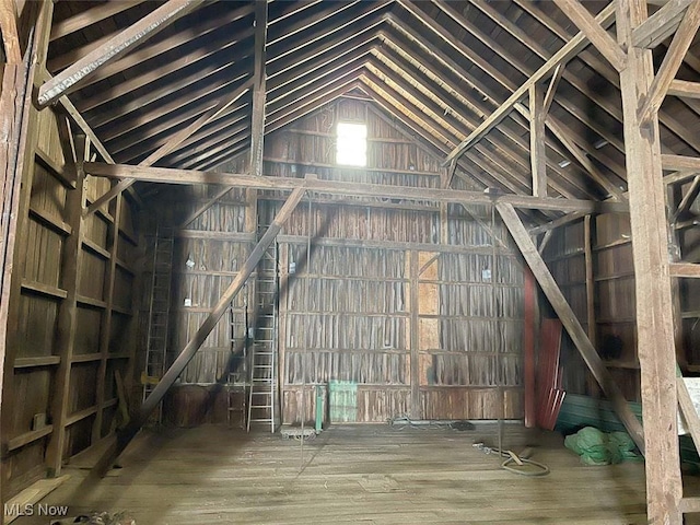 view of attic