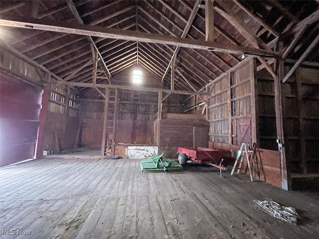 view of attic