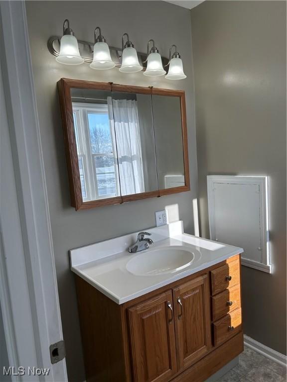 bathroom with vanity