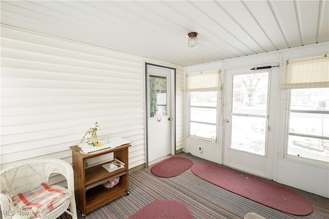 view of sunroom / solarium