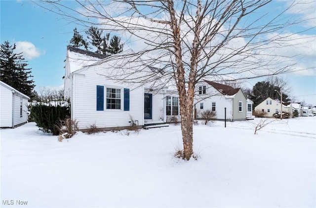 view of front of home