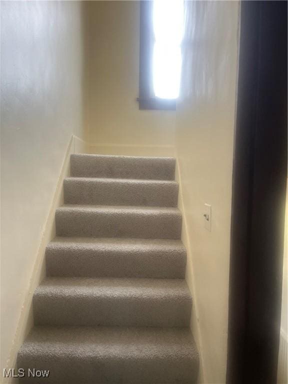 view of stairs