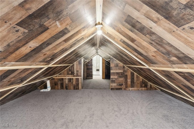 view of attic