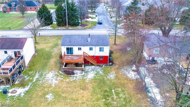 birds eye view of property featuring a residential view