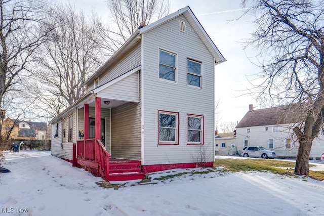 view of front of home