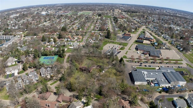 aerial view featuring a residential view