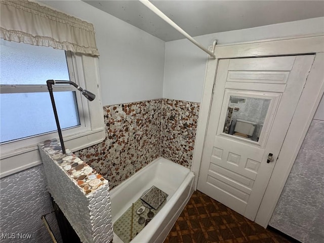 view of full bathroom